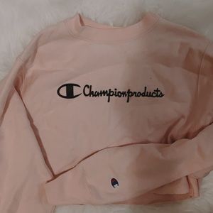 Cropped champion crew neck